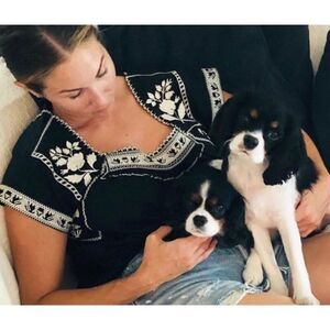 Madewell wildfield embroidered blouse, Small $98 E 34